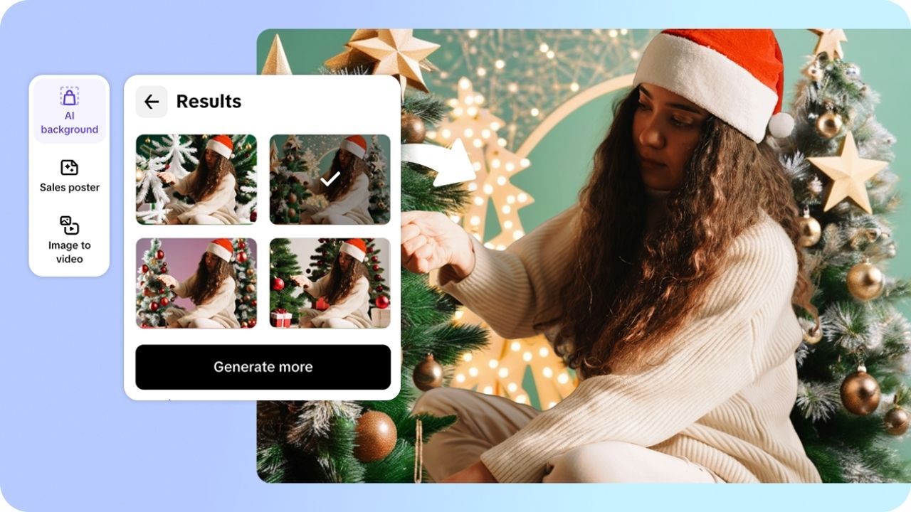 How Pippit’s AI Tool Makes Christmas Background Creation Effortless